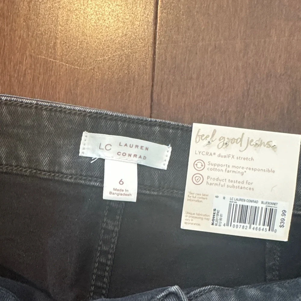 Lauren Conrad Women's Black Wide-Leg Jeans - Picture 2 of 3